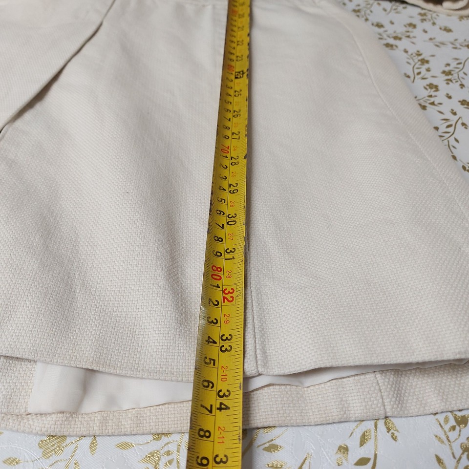 Ladies Coat Size 10 Ivory Cream Overcoat 3/4 Sleeve eBay