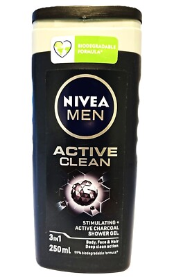 19,30 /L - 6er Pack Nivea Duschgel Men ''Active Clean'' - 250ml