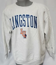 Mens Champion NCAA Langston University B&T Heather Grey Pullover Sweatshirt