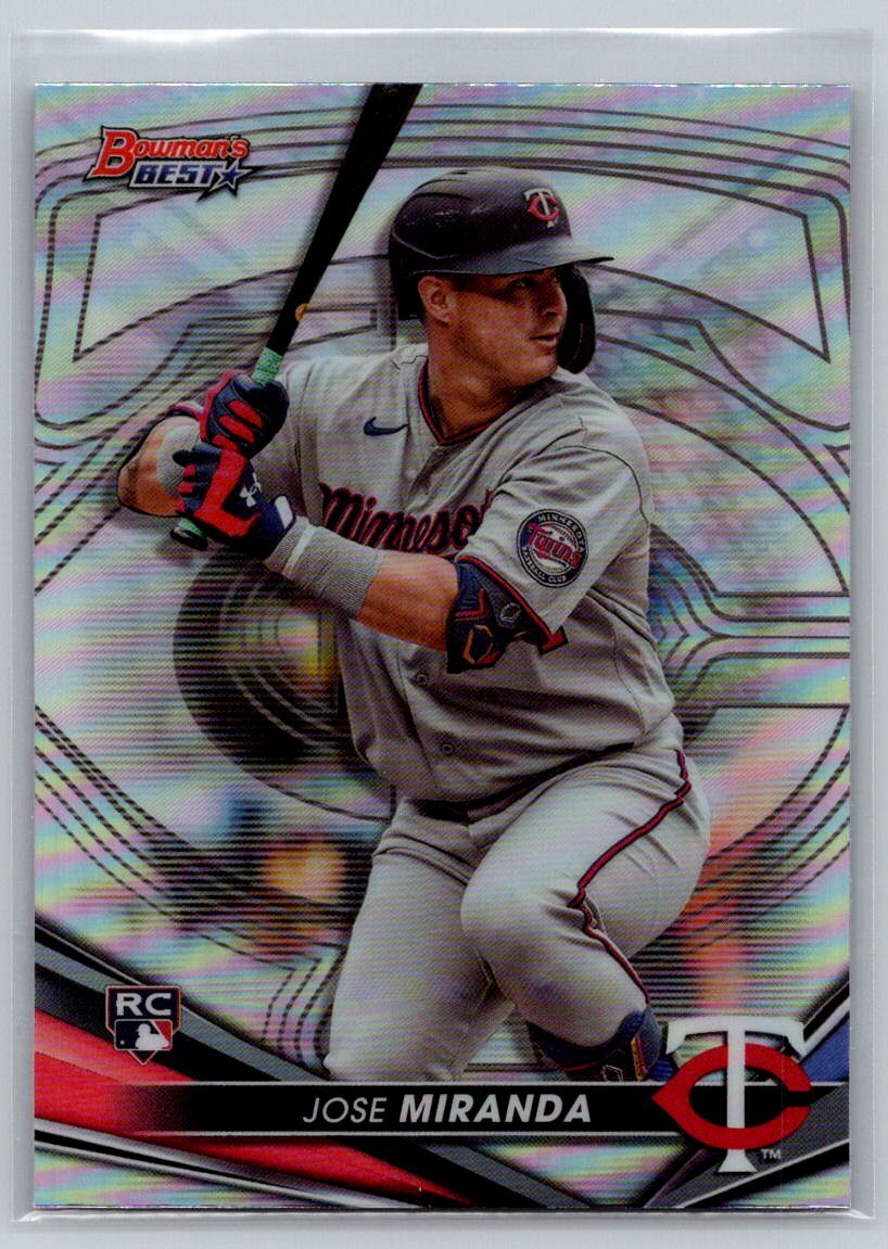 2022 Bowman's Best #59 Jose Miranda Refractor RC TWINS
