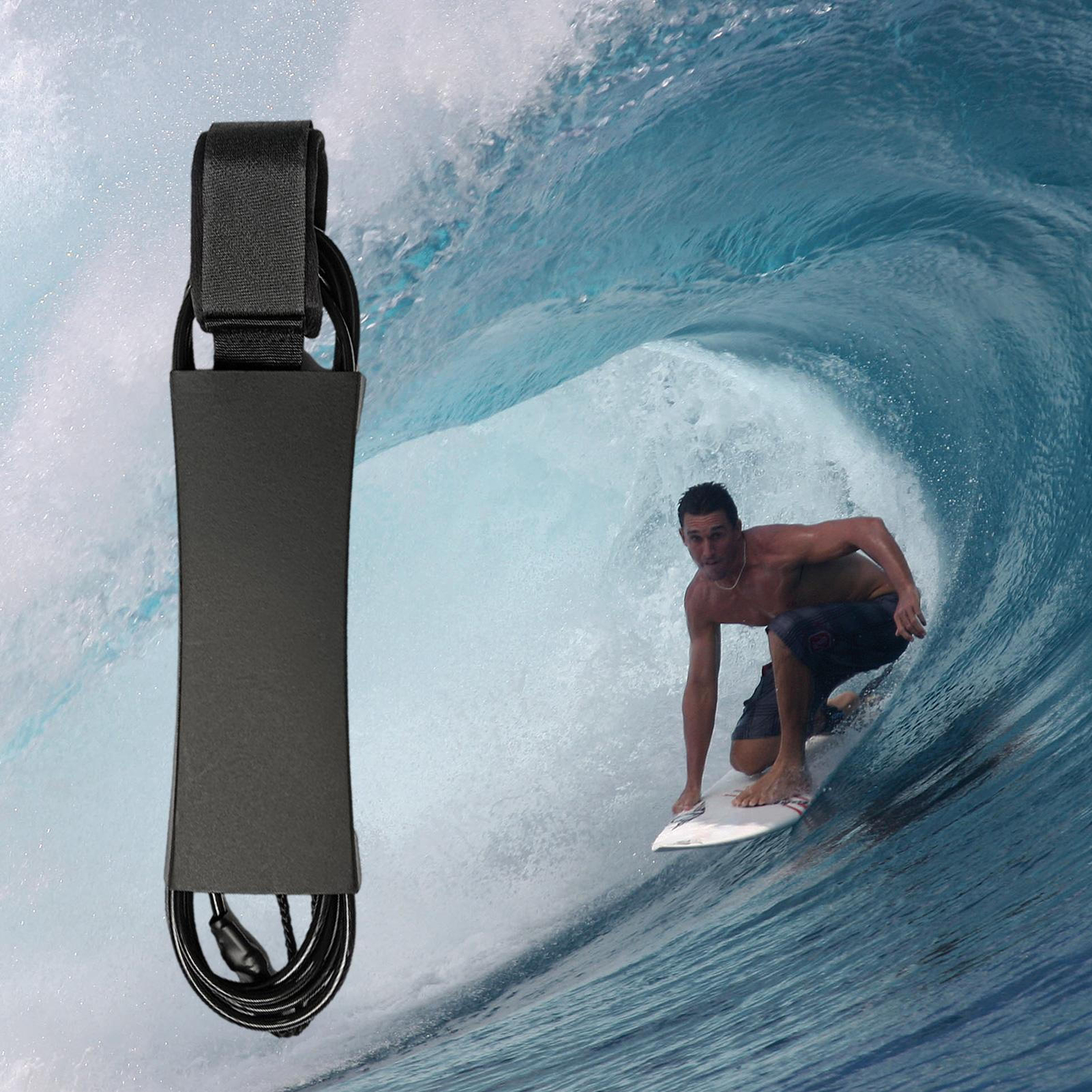 Surfboard Leash Rope 10 ft Straight Surf Board Leashes 6mm Legrope