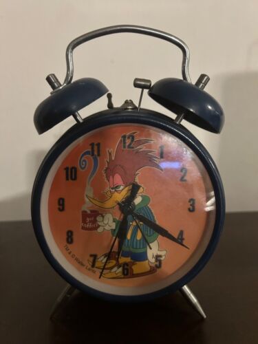 Vintage 1990’s WOODY WOODPECKER alarm clock-Got Coffee - Picture 1 of 5