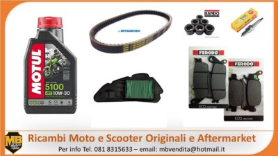 KIT TAGLIANDO HONDA SH 125 2017 2018 2019 OLIO MOTORE MOTUL 5100 10W30 