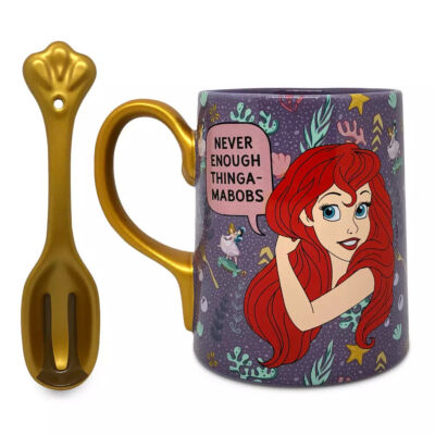 Disney The Little Mermaid Ariel Thingamabob Mug and Spoon Set 20 Oz Ceramic  | eBay