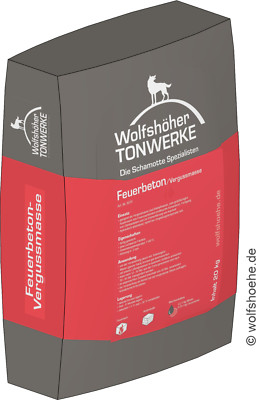 Feuerbeton 20 kg lebensmittelecht - Ideal für Pizzakuppeln und Backofenbau