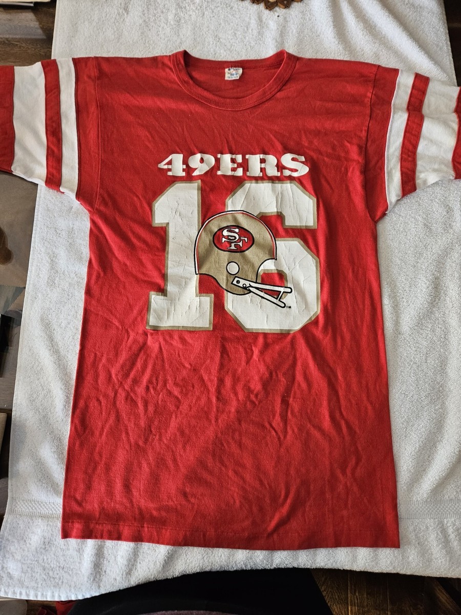 80s 90s Champion 49ers Tシャツ Lリバース チャンピオン Vintage 80s Champion San Francisco 49ers NFL 16 Football T