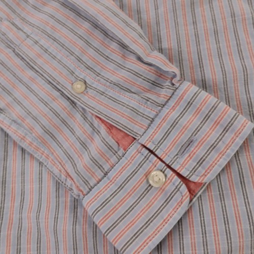 Lord & Taylor Shirt Mens M Blue Red Pink Striped 100% Cotton Button Up NEW $89 - Picture 8 of 14