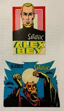 13024 Fg11/ Lotto 2 Figurine / Adesivi - ed. Corno - Satanik n. 152