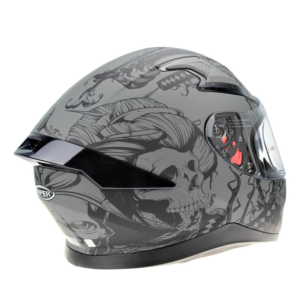 Viper RS-V95 ACU Gold Approved Full Face Motorcycle Helmet – Dual Visor, Lightweight