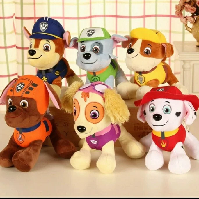 Peluches Pat Patrouille Lot De 6 Pieces neuves 12 cm paw patrol doudou  marcus