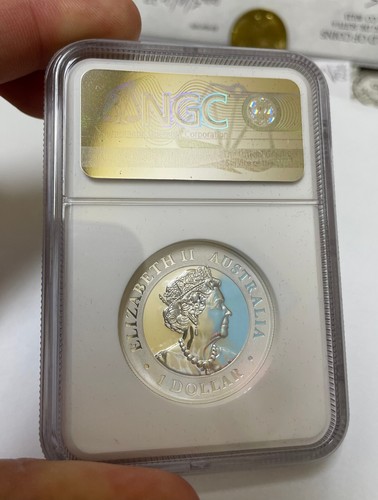 2022 P $1 Australia Silver Proof Wedge Tailed Eagle NGC PF70 Mercanti Signed 1oz - Picture 7 of 9