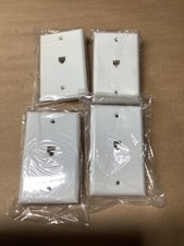 Lot of 4 Flush Mount Modular Wall Plate Phone Jack  107B23PR3 CO