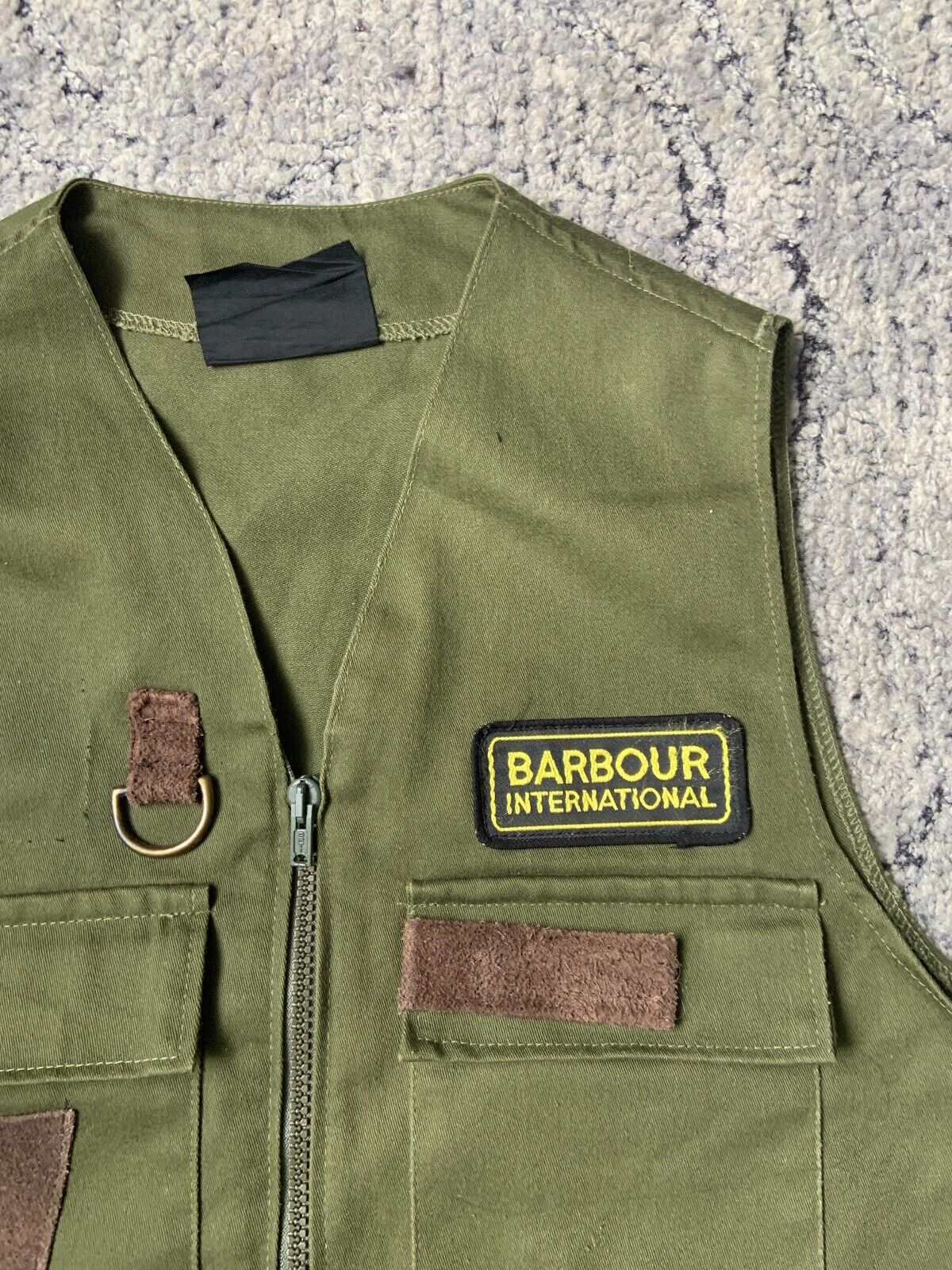 Barbour International Vintage Vest Size M Mens - image 5