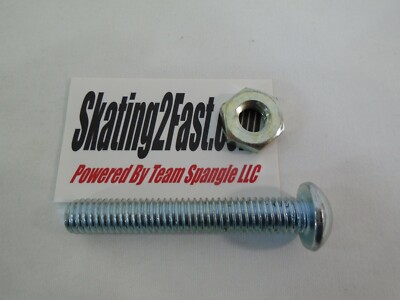 Laser Skate Plate Slot Head Kingpin & Nut Sure Grip Quad Roller Speed Skates