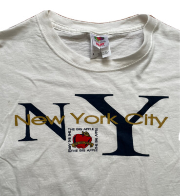 New York City The Big Apple T-Shirt NYC Sz Large - Great