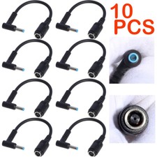 Lot of 10 DC Power Charger Converter Adapter Cable 7.4mm - 4.5mm For HP Blue Tip