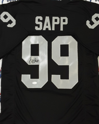 Warren Sapp Signed Oakland Raiders Jersey (JSA COA) Super Bowl