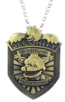 Game Movie Character Freddy Fazbear Security  Metal Pendant Necklace