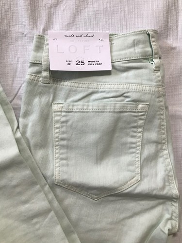 Ann Taylor Loft Modern Kick Crop Jeans 