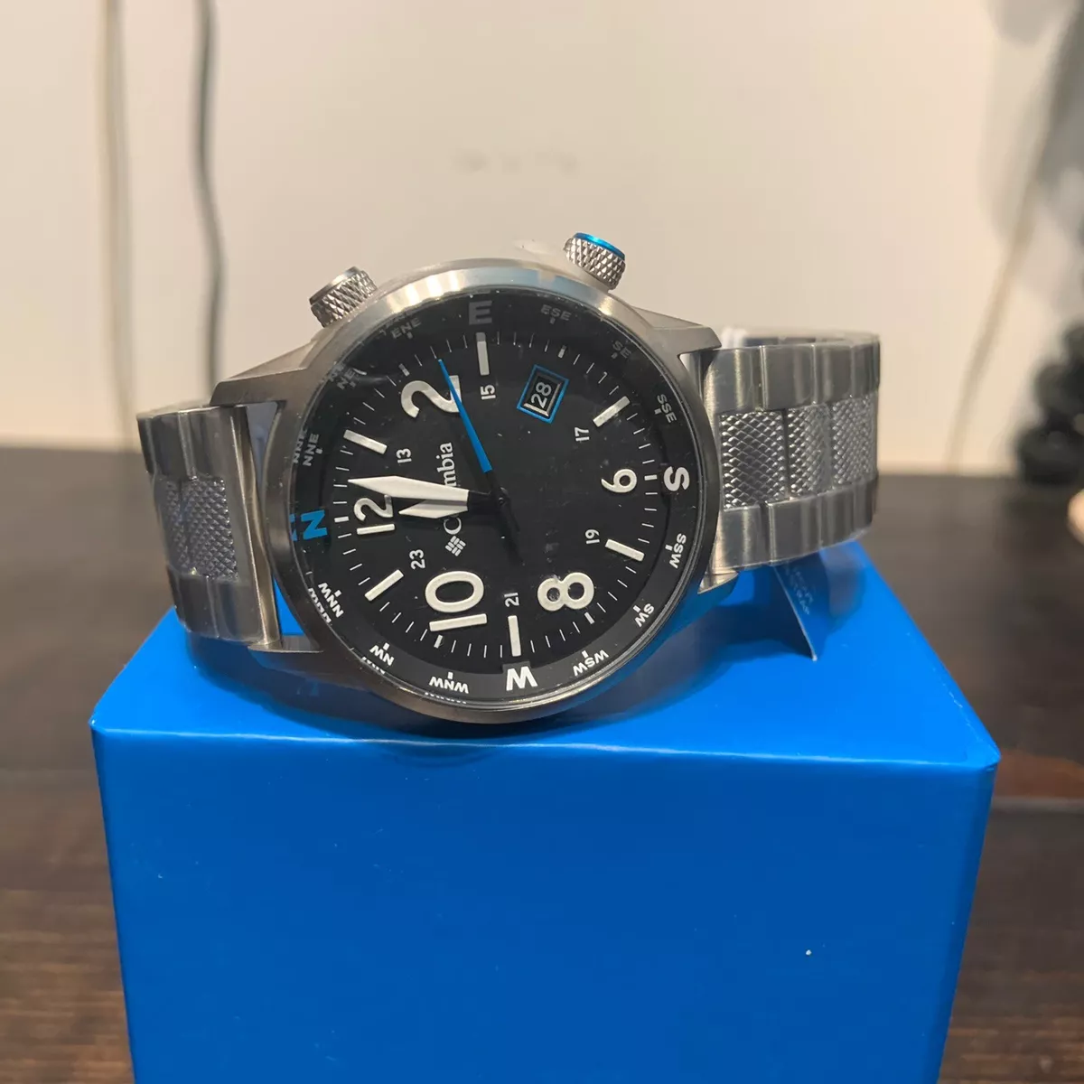Columbia Outbacker Quartz Black Dial Silver Stainless Steel