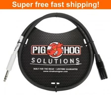 Pig Hog PX4T6 Patch Cable Stereo Balanced Adapt Xlr Male To 1/4" Trs, 6ft - New