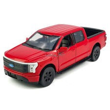 1:36 Ford F-150 Lightning Model Car Diecast Toy Cars 2 Doors Open Pull Back Red