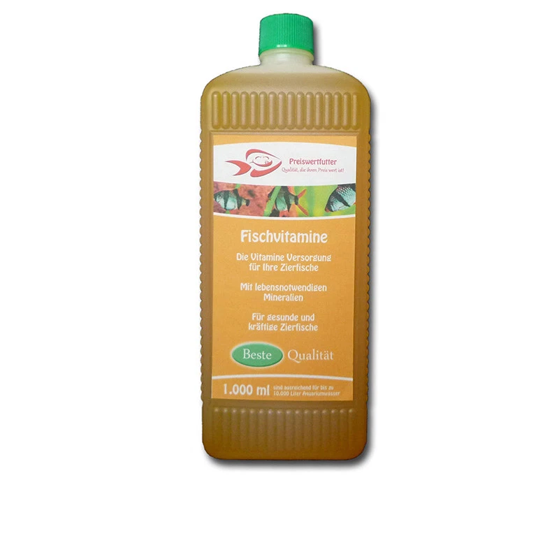 Fischvitamine 1Ltr für 10000L Wasser Vitamine Mineralstoffe für Fische Aquarium