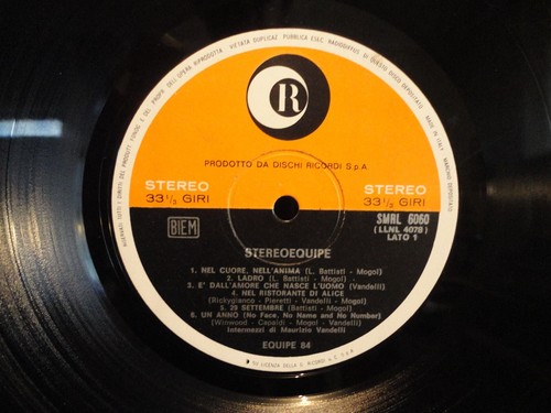 LP ITALY - EQUIPE 84 - "STEREOEQUIPE" - BEAT - ROCK - TOP COPY! - 1968 - Foto 6 di 7