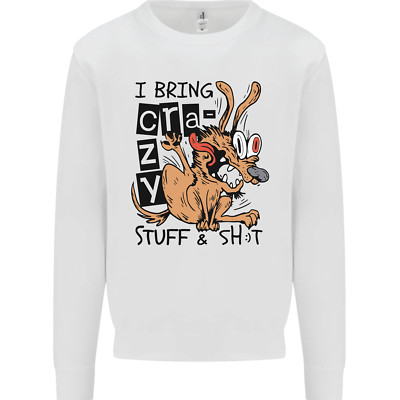 I Bringen Verrückt Stuff & Sh #T Lustige Hund Kinder Sweatshirt Pullover