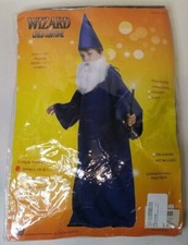 Wizard Child Halloween Costume, Blue, Small 4-6