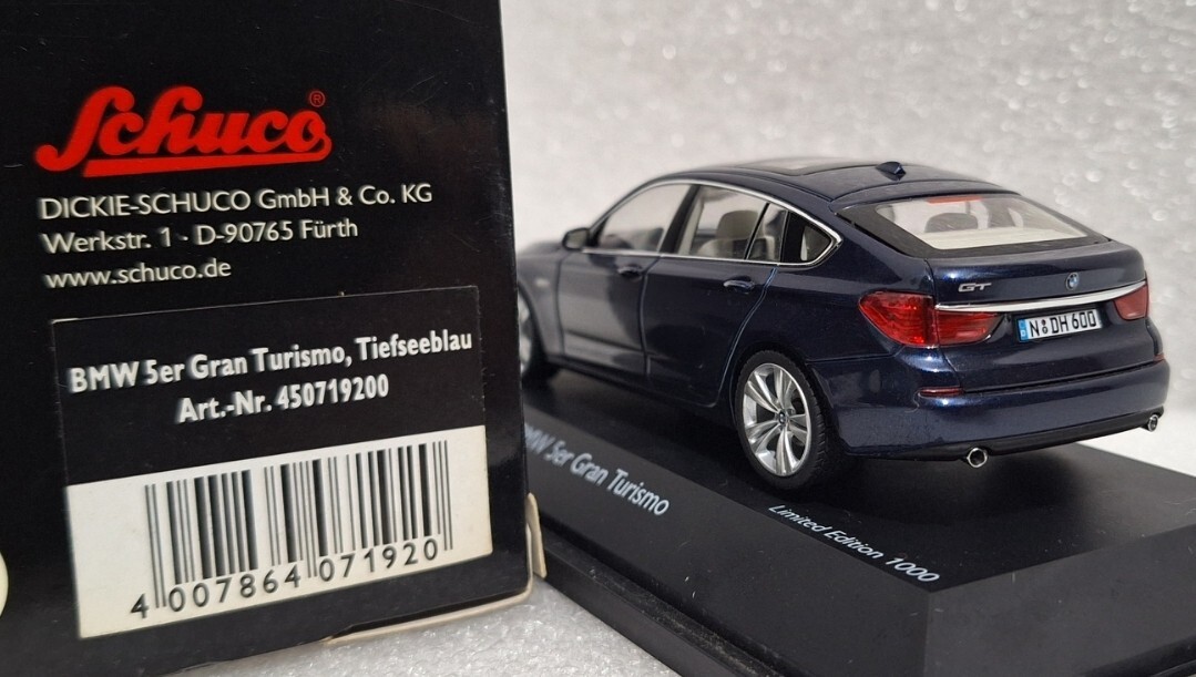 ミニカー Schuco BMW 1/43 5er Gran Turismo Limited BMW 5 Series GT Gran Turismo Blue 2009 1:43 Schuco Extremely
