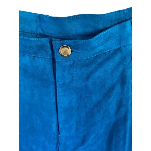 Nuevo con etiquetas Pantalón Draper's & Damon's Teal Microgamuza Cremallera Lateral Bolsillo Elástico Brads 18W - Imagen 5 de 11