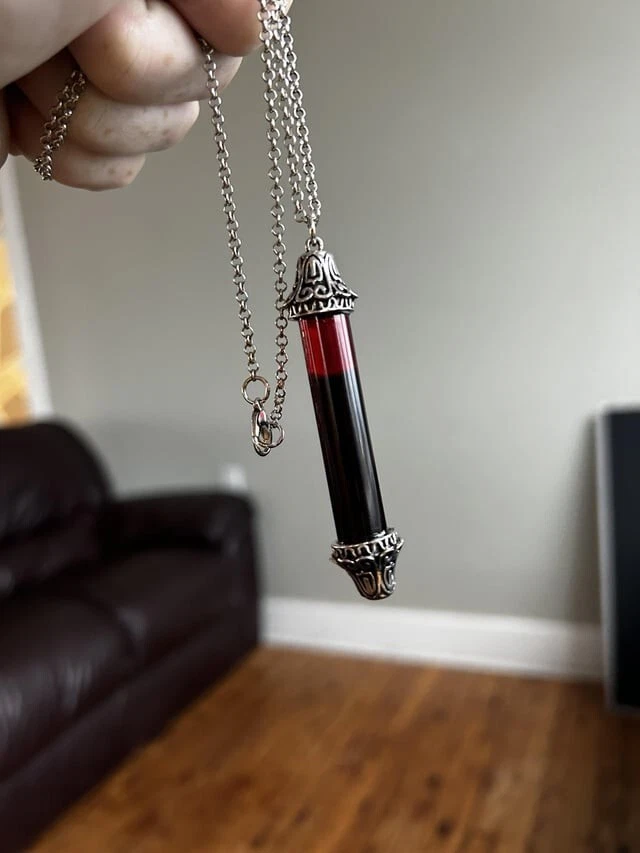 Buy Blood Jewelry Blood Vial Necklace Crystal Vial Necklace Gothic  Statement Jewelry Blood Necklace Macabre Jewelry Goth Blood Vial Online in  India - Etsy