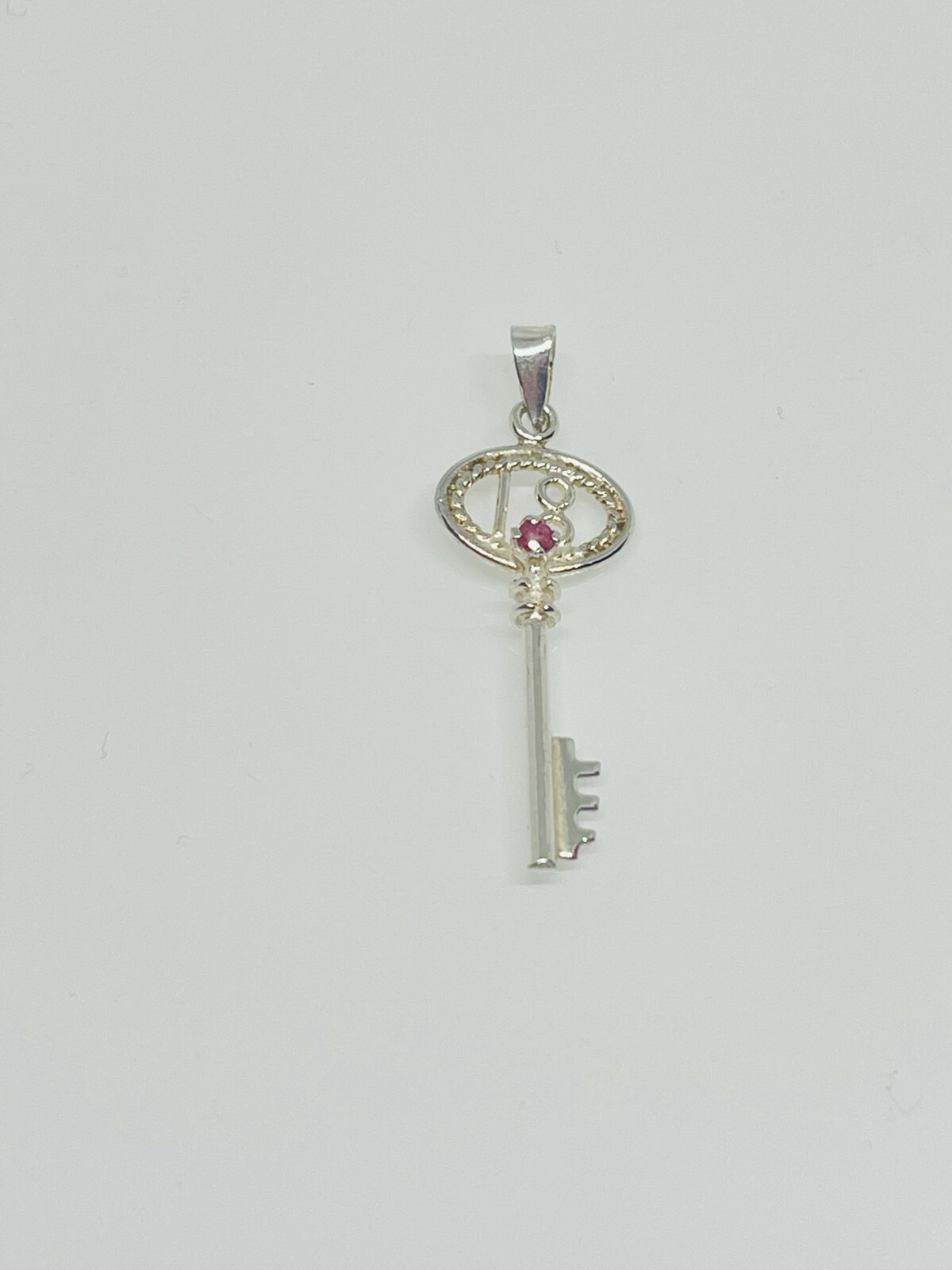 Gorgeous Sparkling 18 Key Ruby Stone Pendant 925 … - image 4