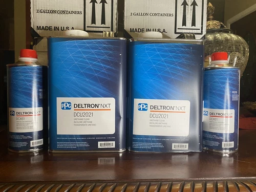Ppg Clearcoat Deltron  2 Gallons Dcu2021,  2 Qt Dcx61 FREE SHIPPING! 2 Kits! - product listing photo