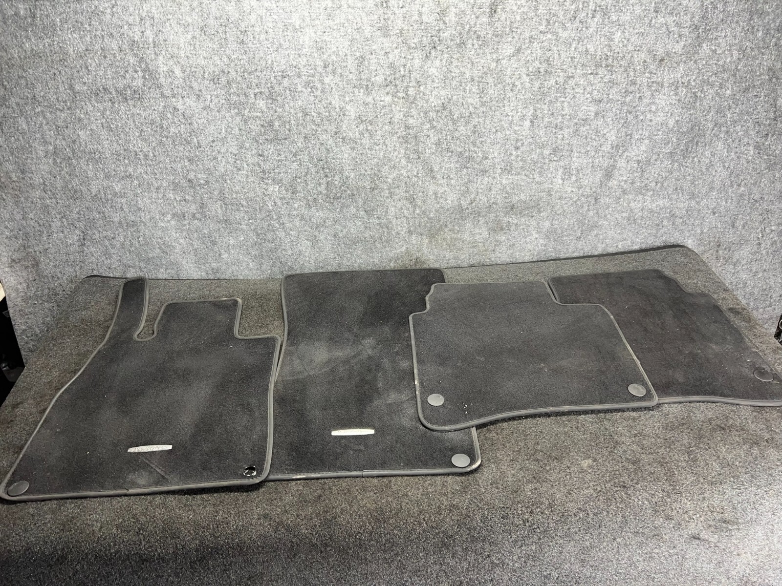 MERCEDES W222 S550 S450 S65 S63 INTERIOR FLOOR MAT RUG CARPET SET BLACK