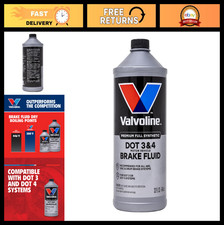 Synthetic Brake Fluid DOT 3 & 4, High Boiling Point, Corrosion Resistant, 32oz - 0.56 per gallon