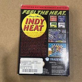 Sistema Danny Sullivan&rsquo;s Indy Heat Nintendo NES con scatola, cartuccia, custodia e manuale