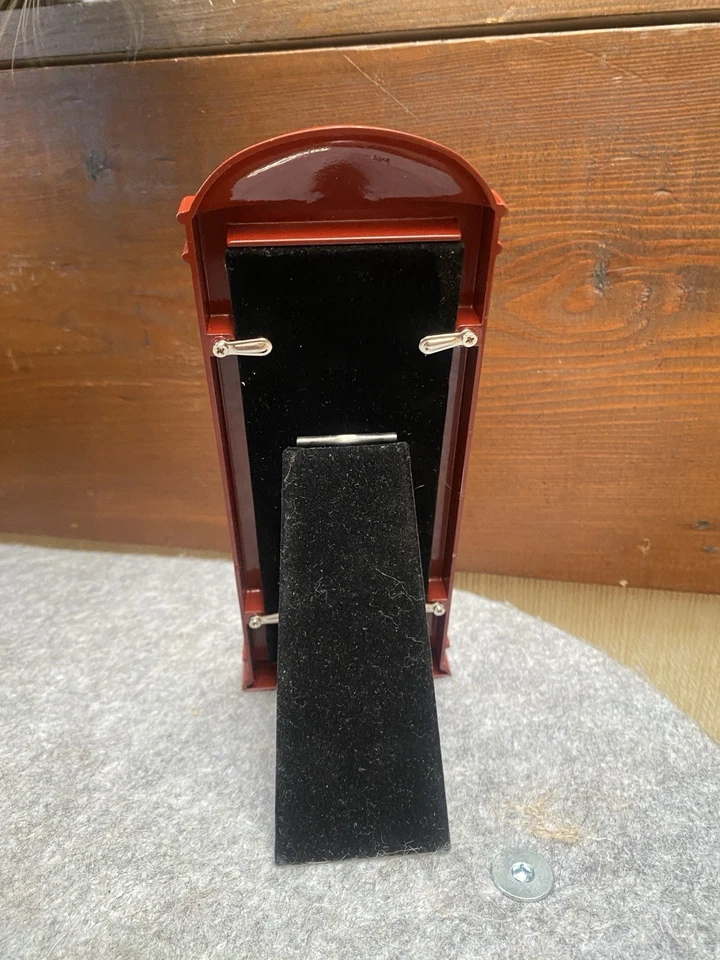 Cabina telefónica Pottery Barn marco de fotos rojo 8”x 3” tema Londres Inglaterra Foto 4 de 4