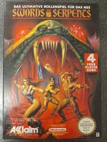 swords and serpents nintendo NES complet en boite et notice CIB PAL B NOE 🇩🇪