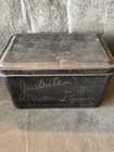 Vintage Justrite Antiseptic Dustless Blackboard Crayon Tin — photo 1