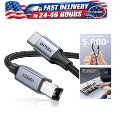 UGREEN USB B to USB C Cable Nylon Braided Printer MIDI Cable