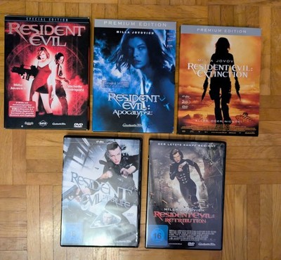 Resident Evil Teil 1 5 DVD | Premium Edition Milla Jovovich Top Zustand FSK18