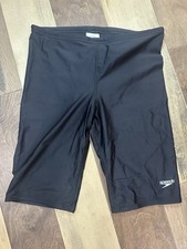 Speedo Powerflex Eco Black Jammer Swim Short Sz 32 Mens