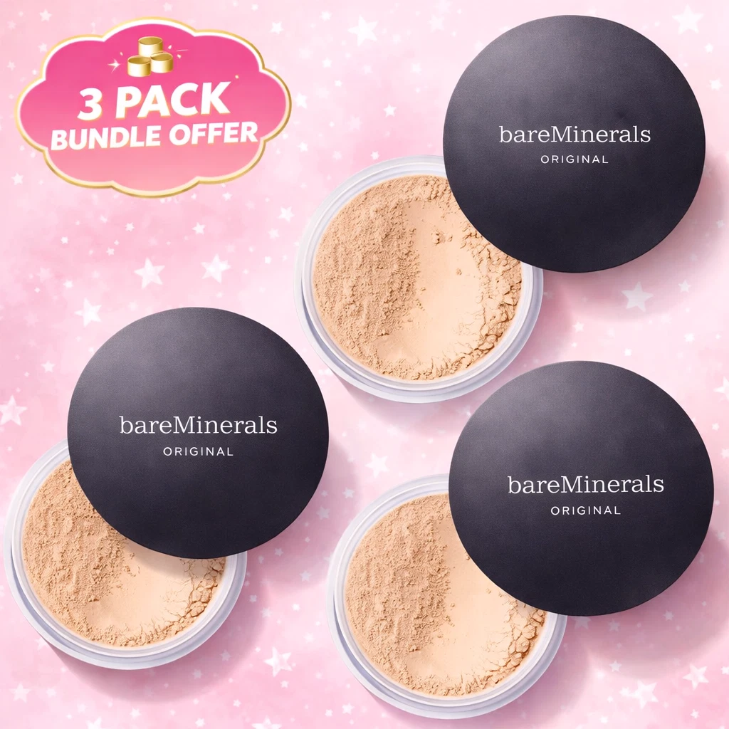BareMinerals Original Loose Powder Foundation Spf 15 Golden Tan 20 (PACK OF 3)