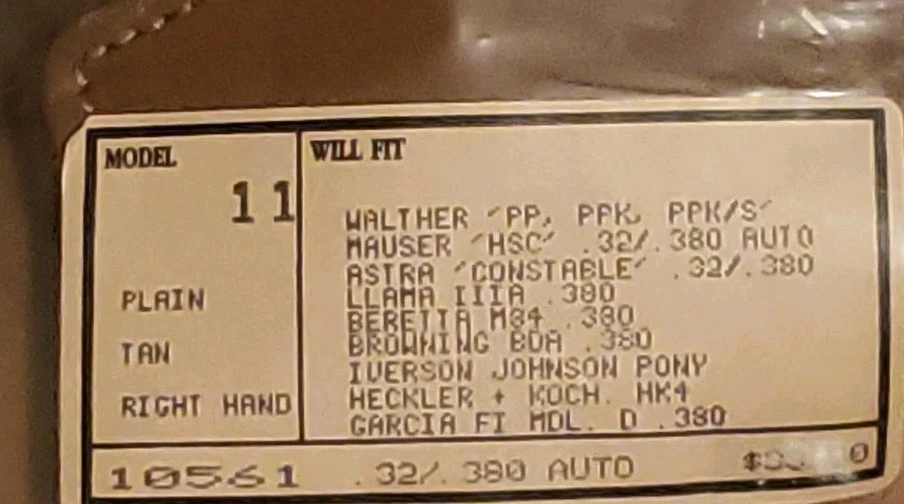 Bianchi Right Hand Leg Holster Tan Pistol Beretta 32/380 Semi Auto Medium 11 - Image 3 of 4