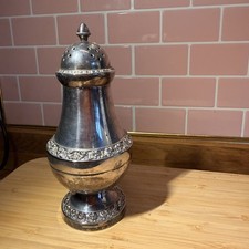  silver plated sugar sifter / shaker antique vintage ornate  