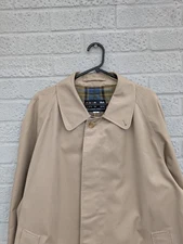 DAKS 46R Single Breasted Classic Trench Coat
