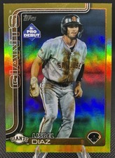 Lisbel Diaz 2025 Topps Pro Debut Gold Foil /50 SF Giants, San Jose Giants