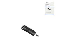 Dinic Audioadapter 3,5Mm Stereo Stecker Auf 6,35Mm Buchse, Schwarz #1906845